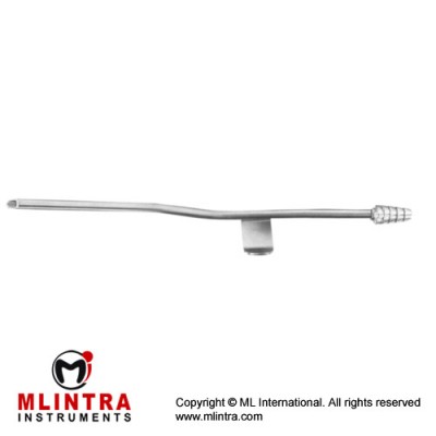Suction Raspatory Sharp - Bayonet Shaped Stainless Steel, 20 cm - 8" Width 4.0 mm